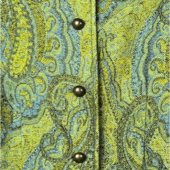 Coldwater Creek Green Paisley Women's Jacket💕 - Picture 3 of 4